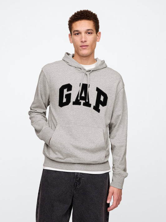 Gri Gap Logo Fransız Havlu Kumaş Sweatshirt