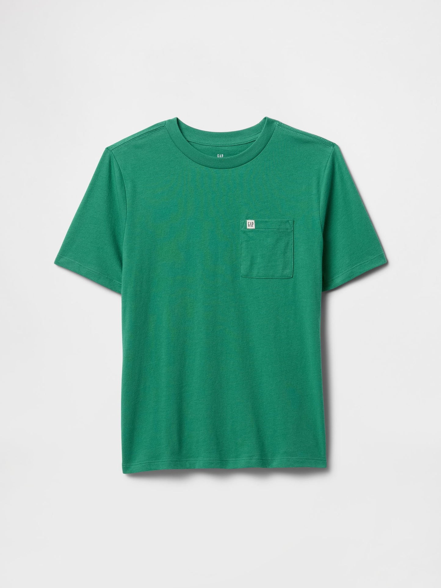 Yeşil Gap Logo Cepli T-Shirt