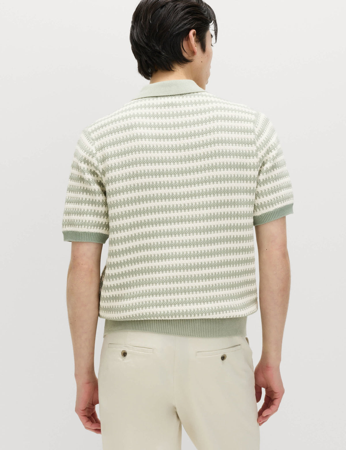 Saf Pamuklu Polo Yaka T-shirt