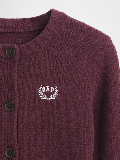 Bordo Cashsoft Gap Logo Hırka