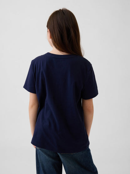 Sarı Grafik Baskılı T-shirt