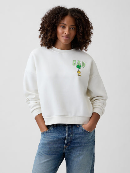 Beyaz Peanuts Oversized Wedge Sweatshirt