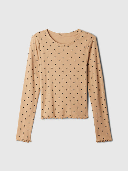 Kahverengi Fitilli T-shirt