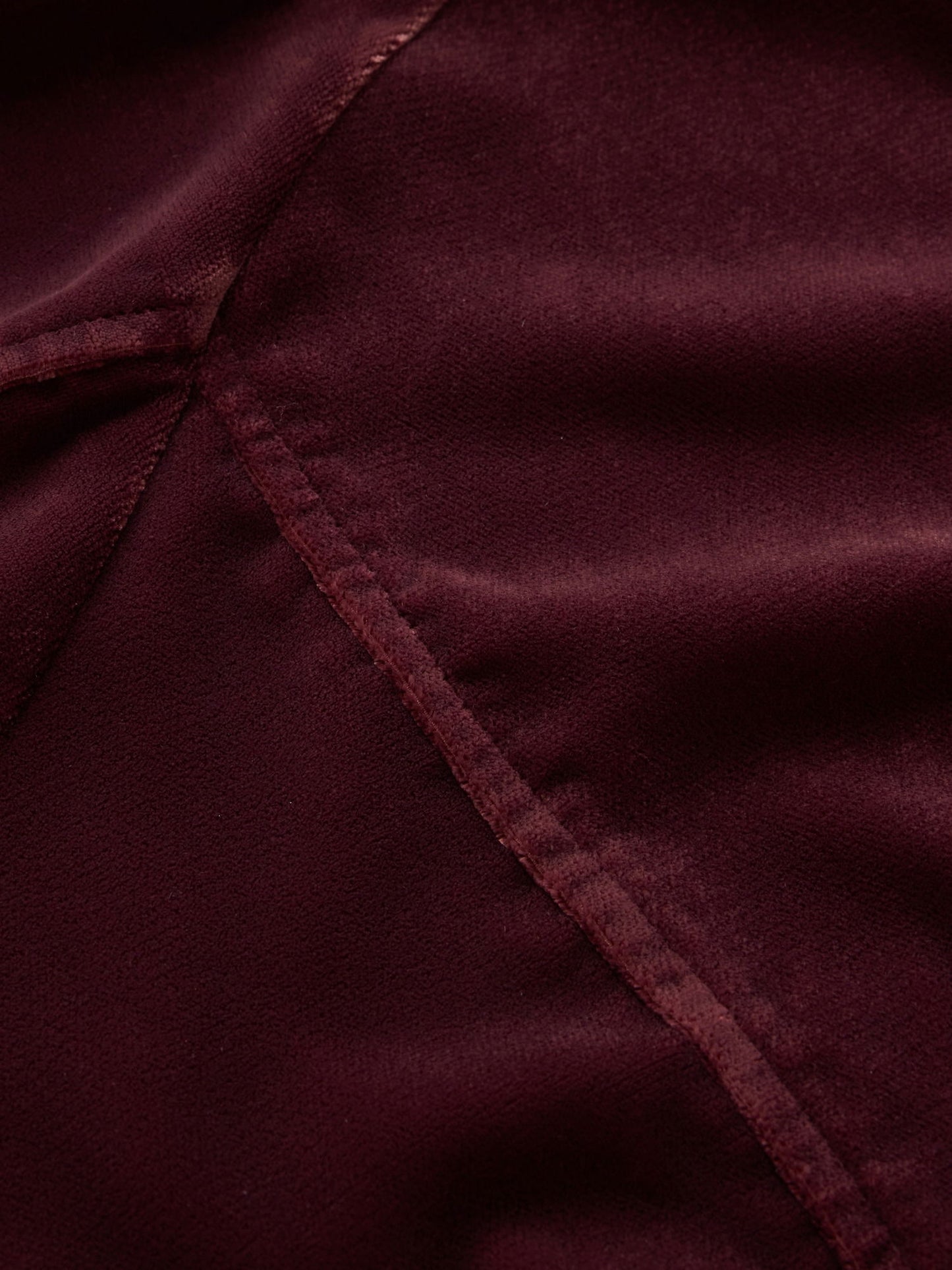 Bordo Kadife Maxi Slip Elbise