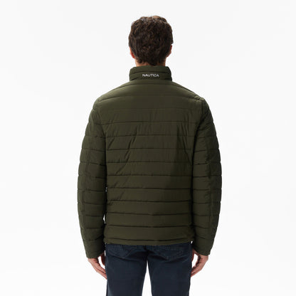 Nautica Erkek Yeşil Regular Fit Çift Taraflı Mont