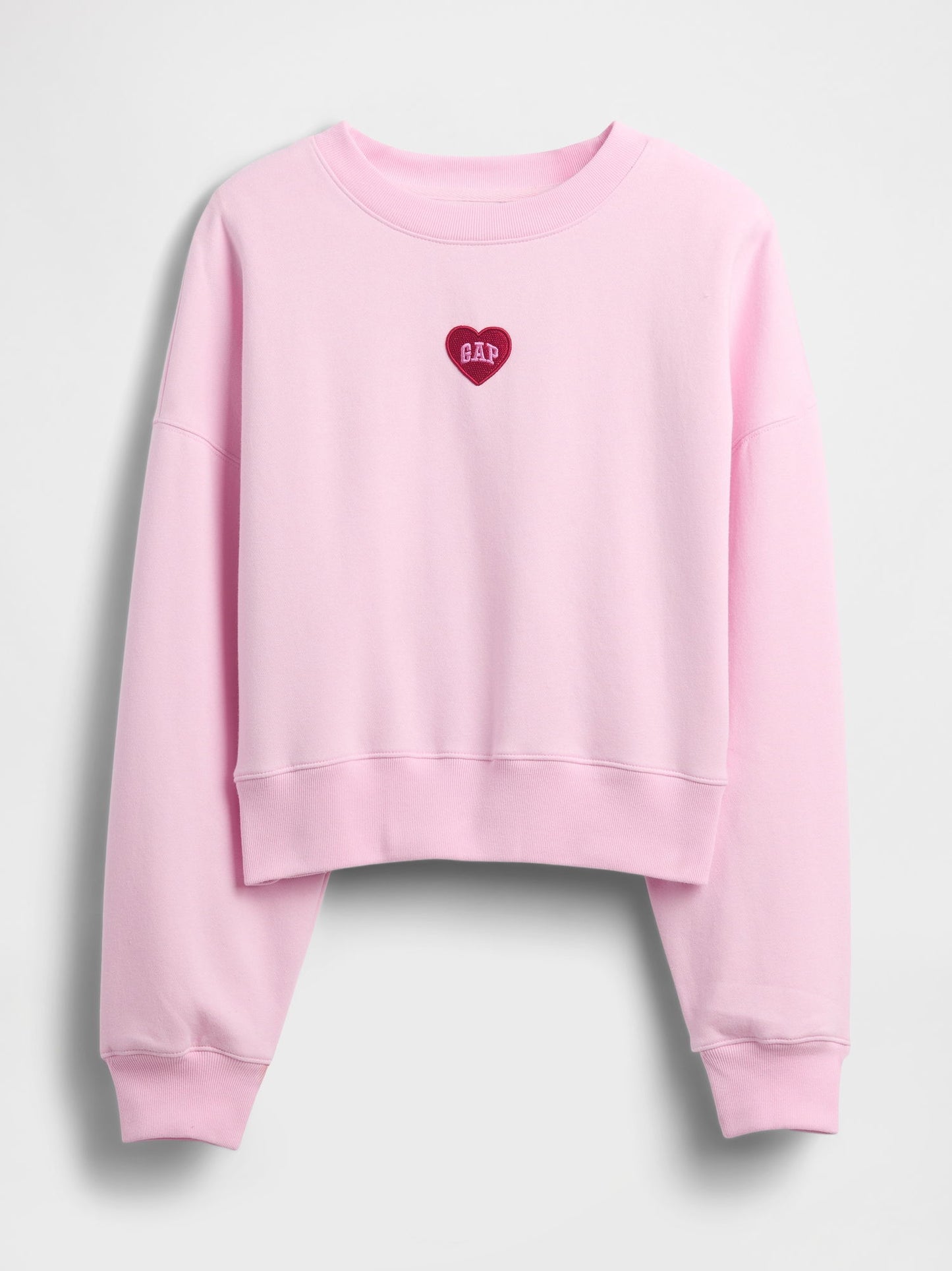 Pembe Vintagesoft Oversized Heart Logo Wedge Sweatshirt