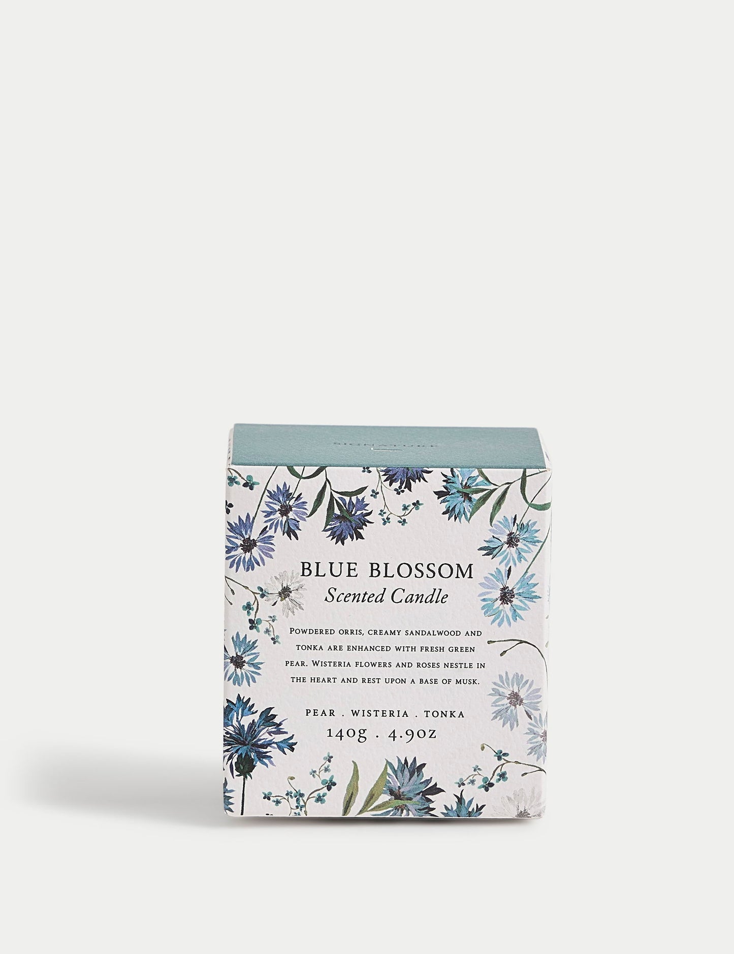 Blue Bloss Candle