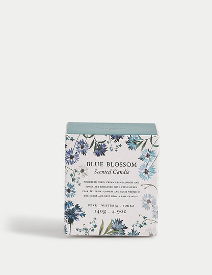 Blue Bloss Candle