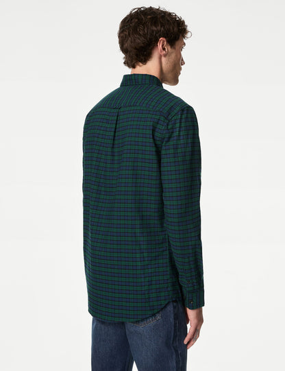 Saf Pamuklu Regular Fit Oxford Gömlek