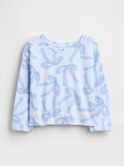 Açık Mavi Mix & Match Drop-shoulder T-shirt