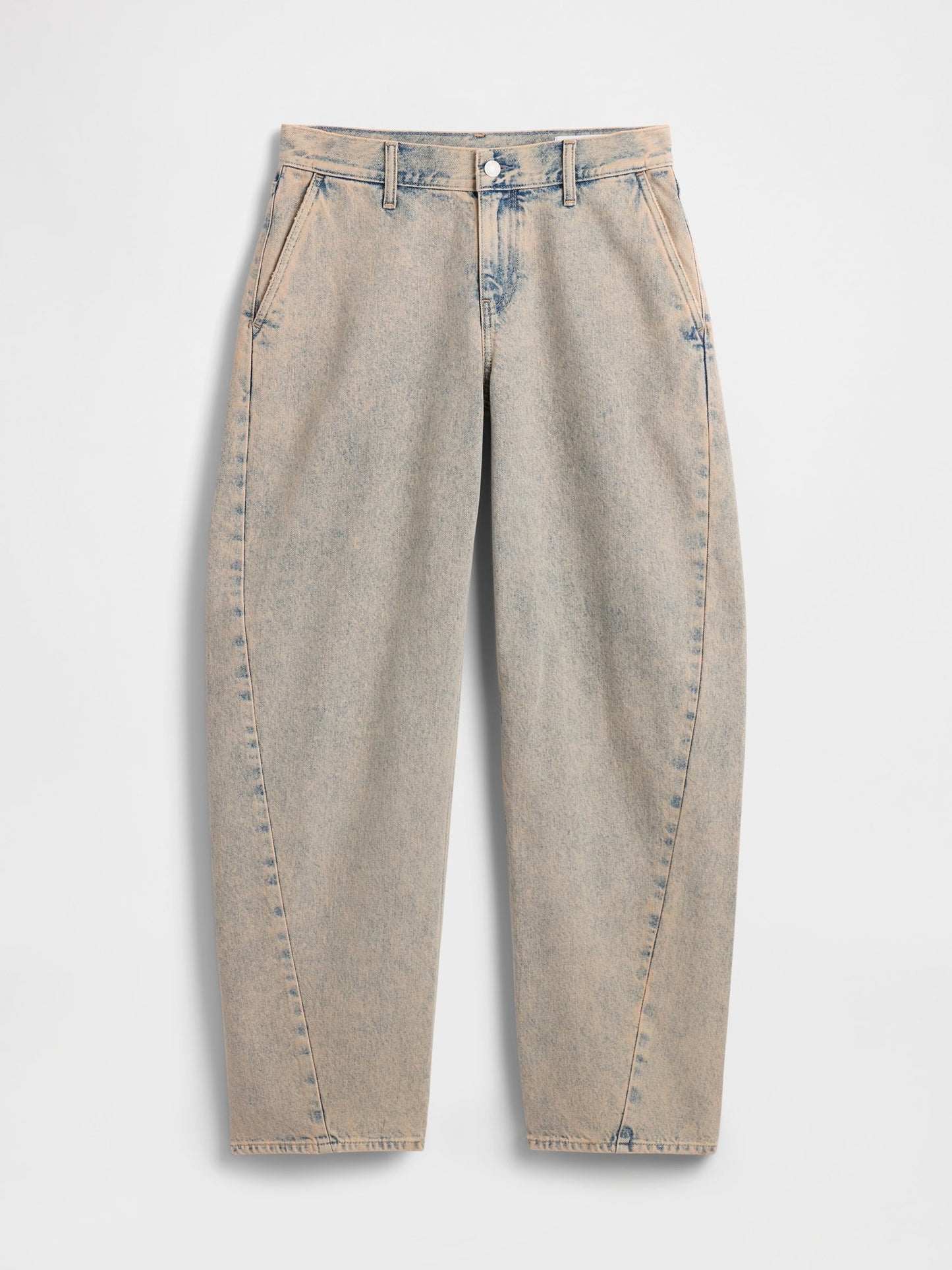 Açık Mavi Gap × Hfr Low Rise Baggy Barrel Jean Pantolon By Nicole Benefield Portfolio