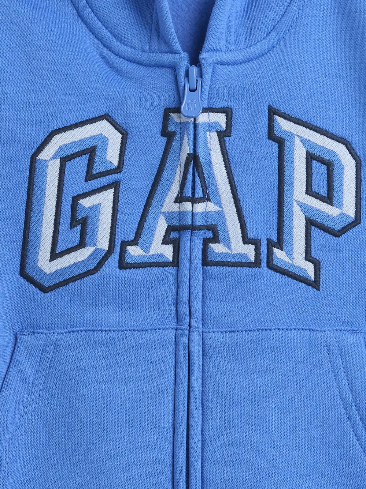 Mavi Gap Easy Logo Baskılı Fermuarlı Sweatshirt