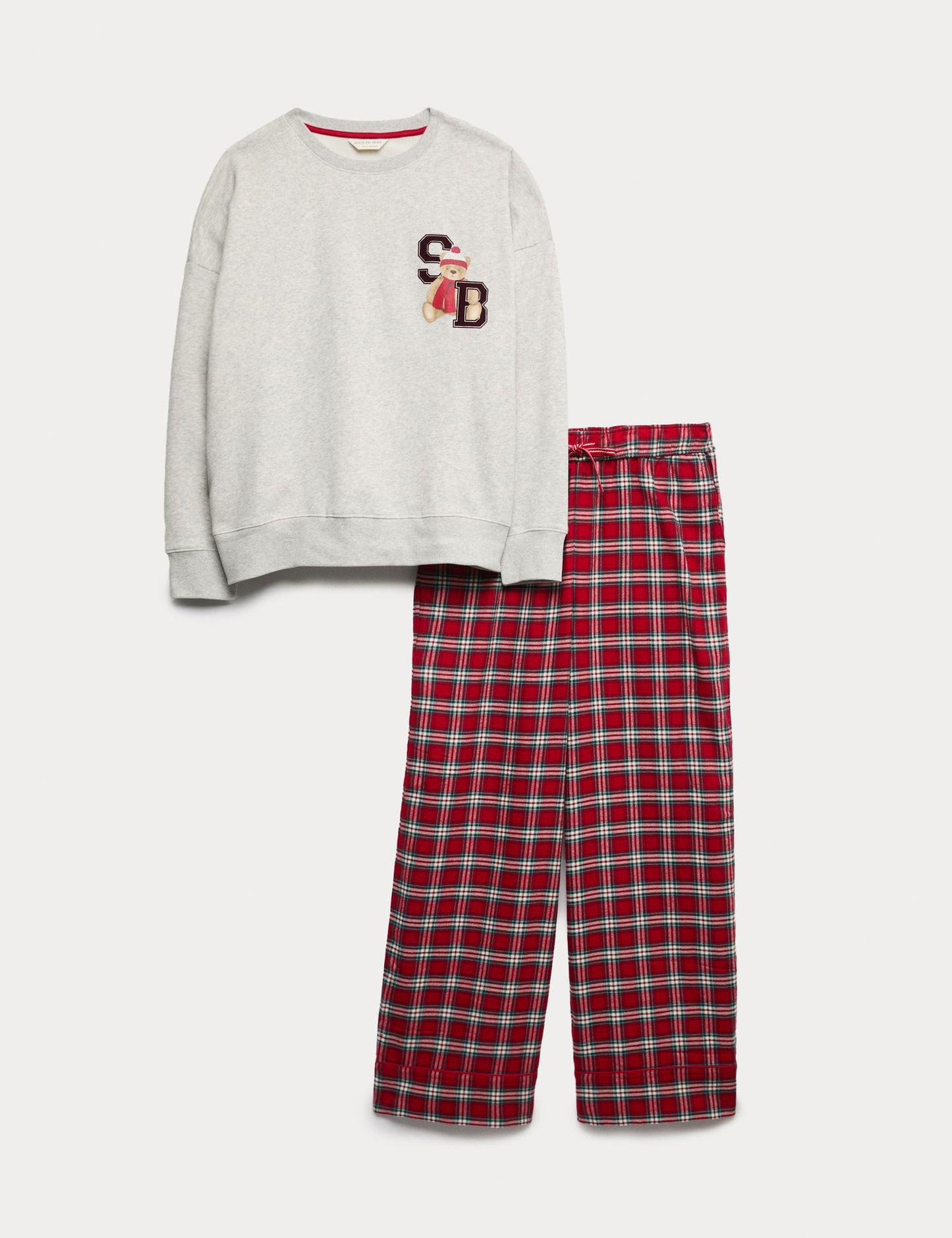 Saf Pamuklu Spencer bear Pijama Takımı