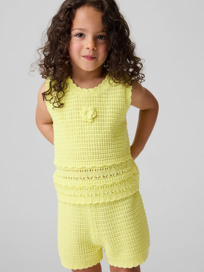 Çok Renkli Crochet Askılı Üst