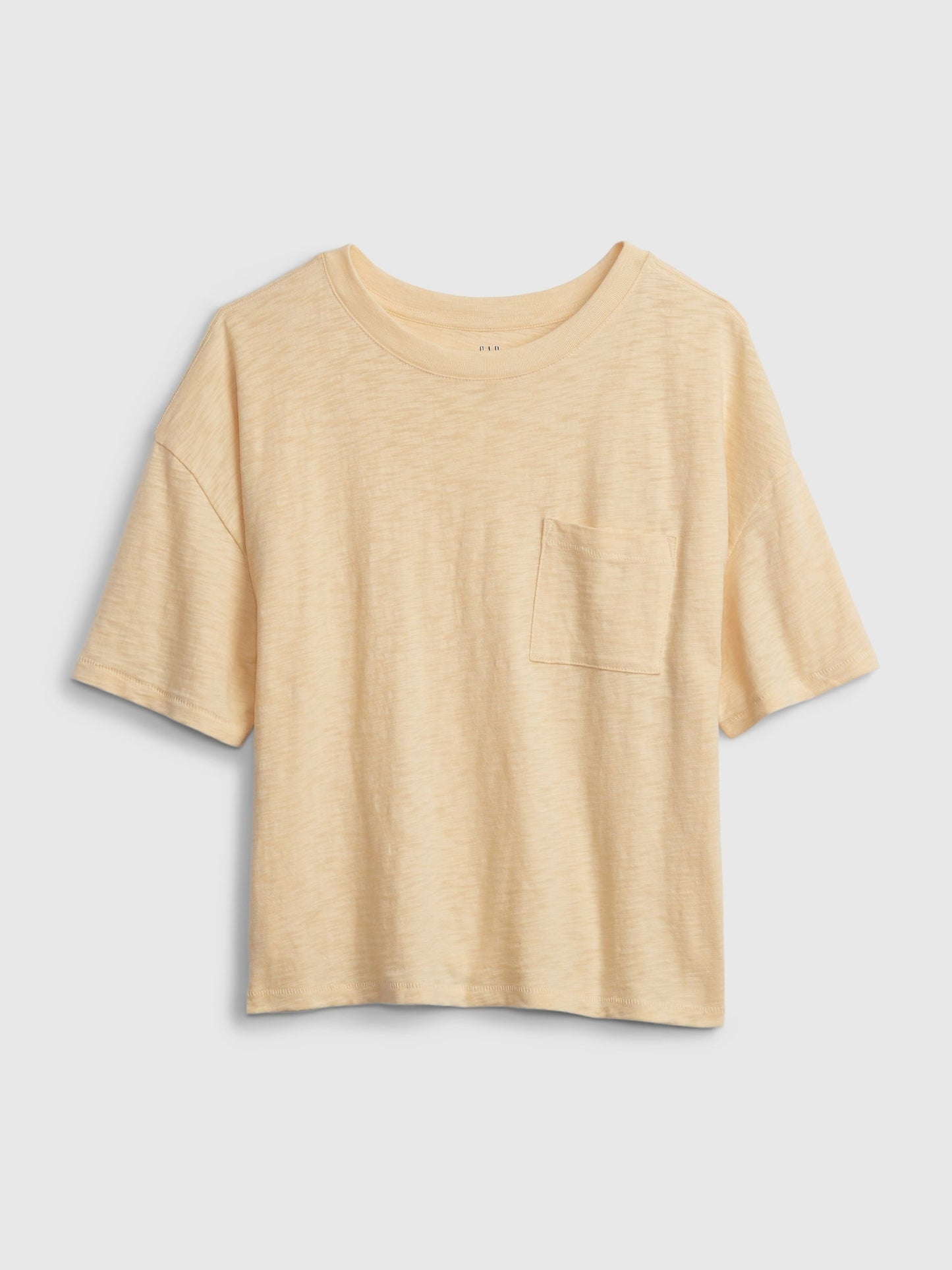 Kahverengi 100% Organik Pamuk Cep Detaylı T-shirt