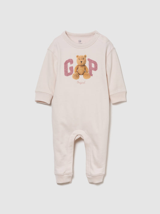 Açık Pembe Vintagesoft Brannan Bear Logo Bodysuit