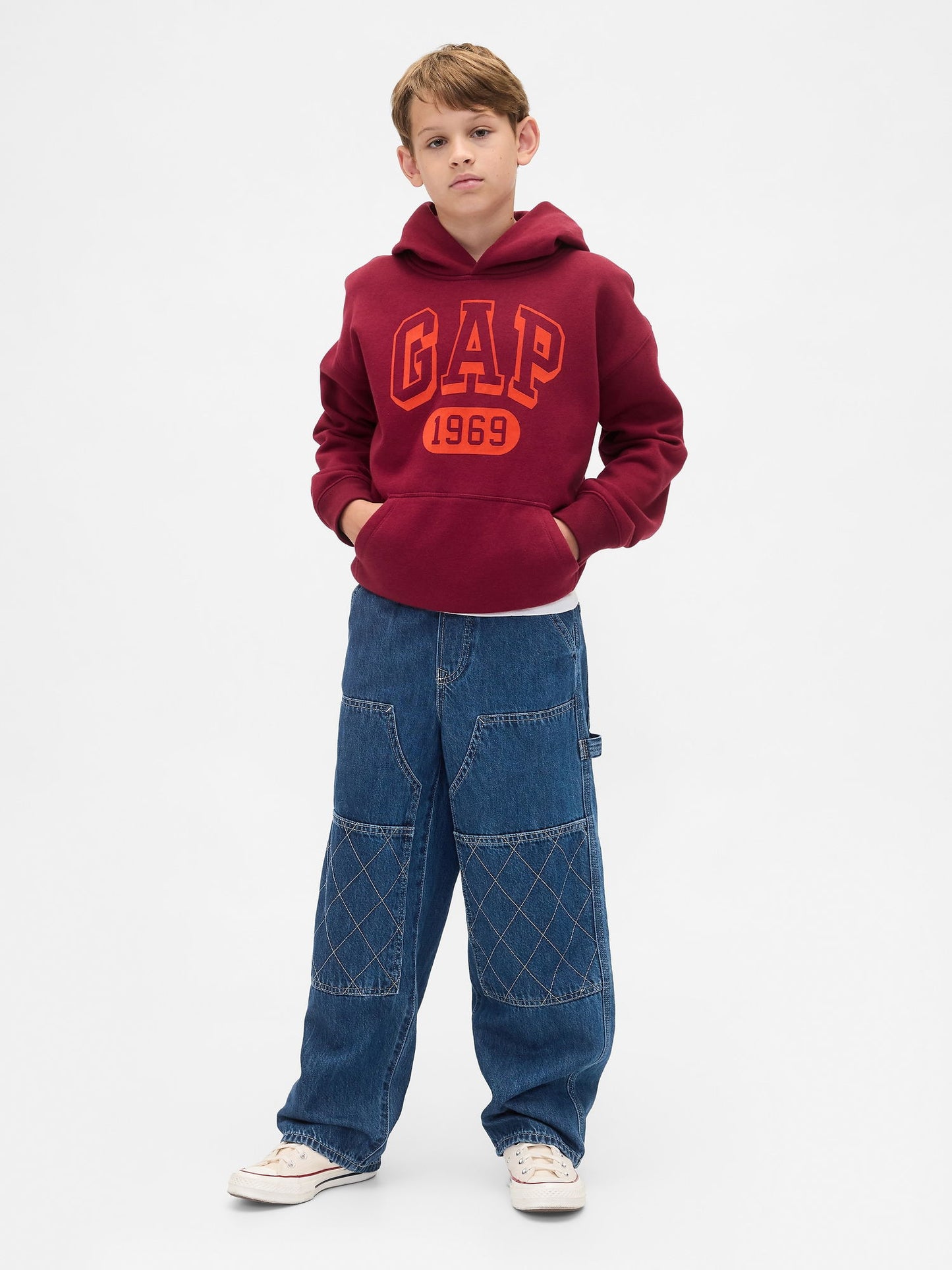 Koyu Mavi Baggy Carpenter Jean Pantolon
