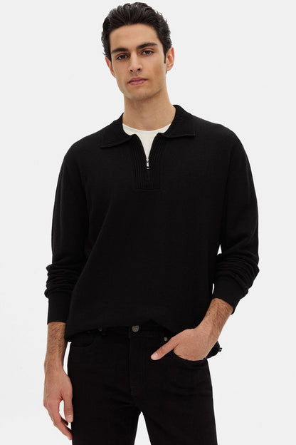 Tween Relaxed Fit Siyah Kazak