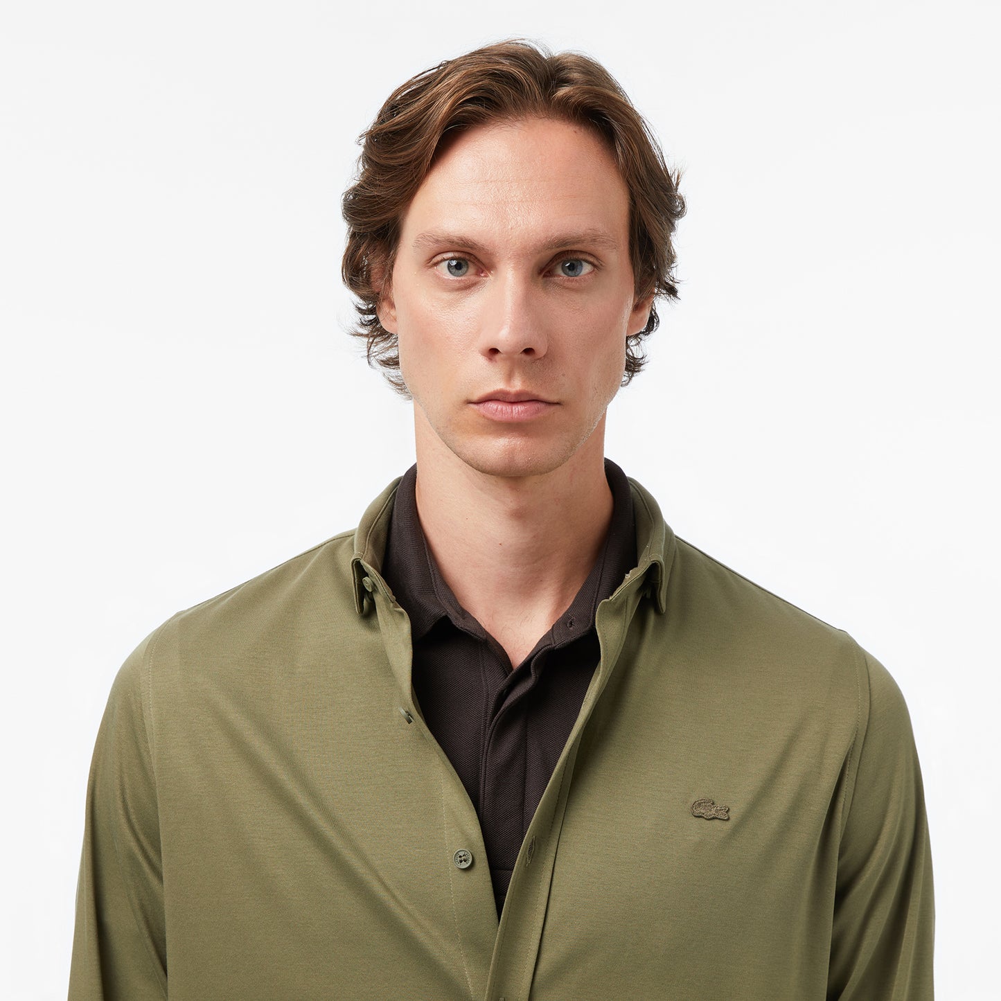 Lacoste Erkek Slim Fit Haki Gömlek