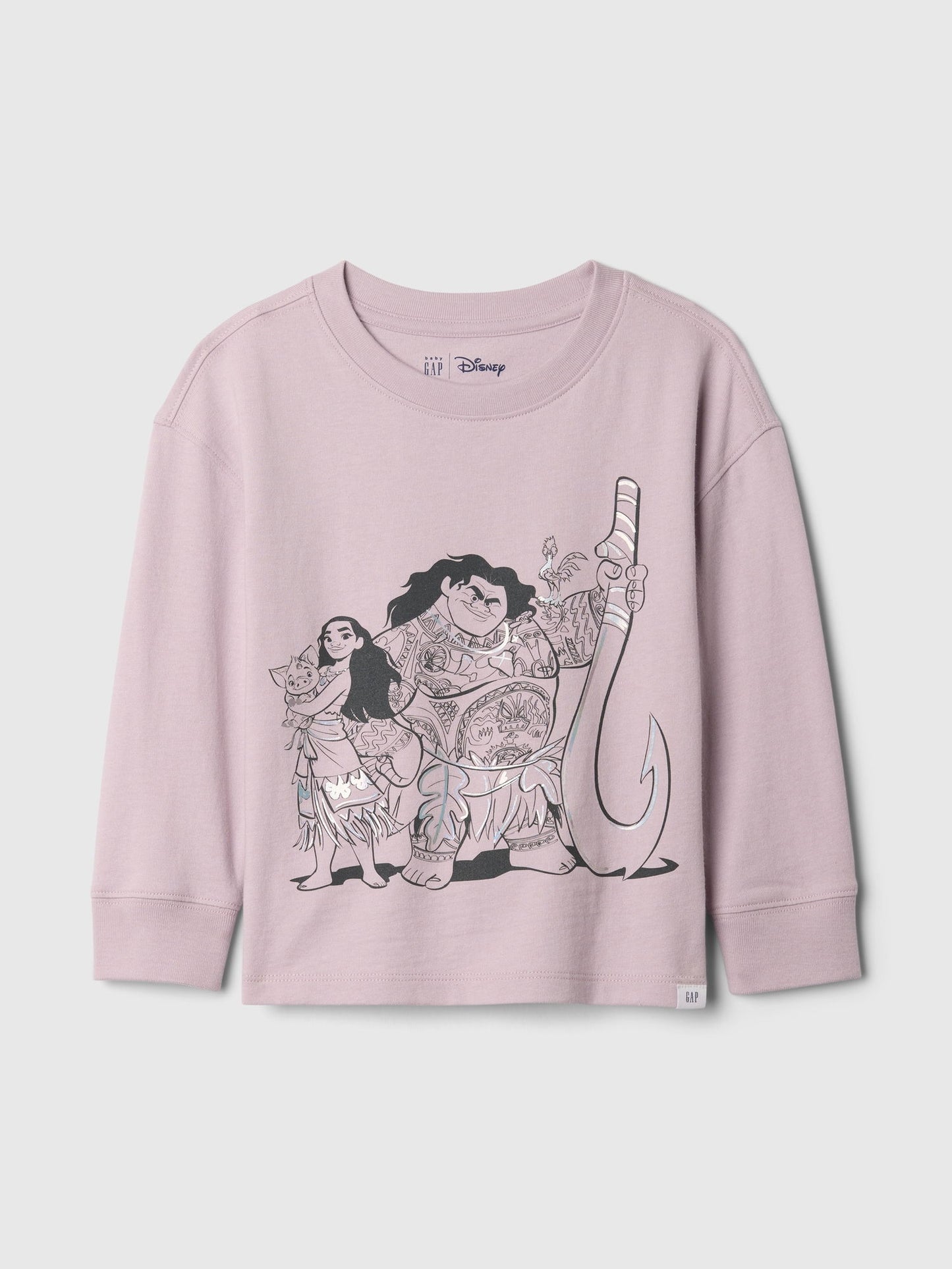 Lila Gap × Disney Moana Grafikli T-Shirt