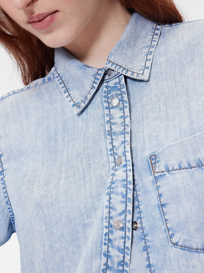 Mavi Gapstudio Denim Crop Gömlek