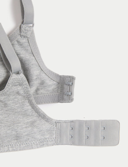 3'lü Pamuklu Push Up T-shirt Sütyeni
