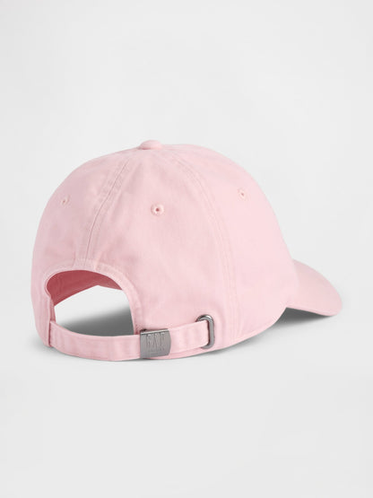 Pembe Gap × Summer Fridays Organik Pamuk Logo Beyzbol Şapka