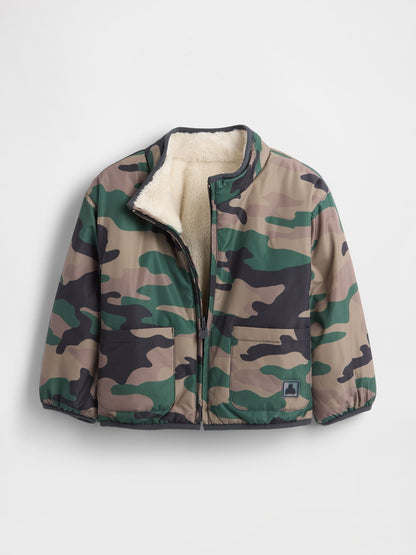 Beyaz Lightweight Sherpa Reversible Ceket