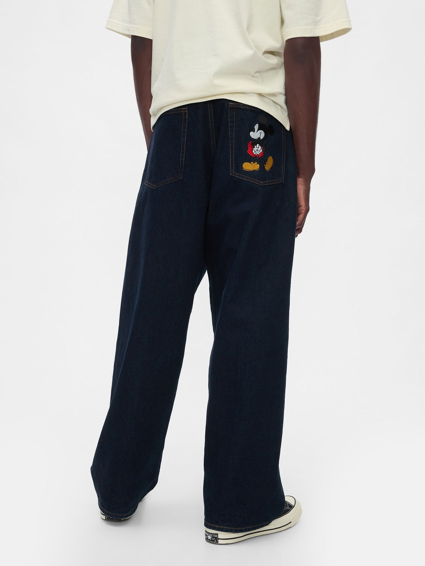Lacivert Gap × Disney Extra Baggy Jean Pantolon