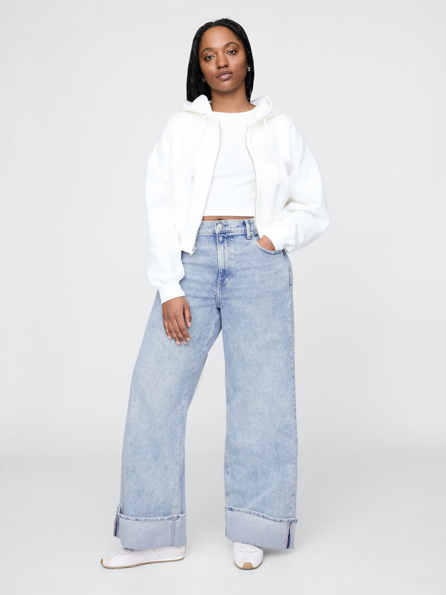 Mavi High Rise Wide Leg Jean Pantolon