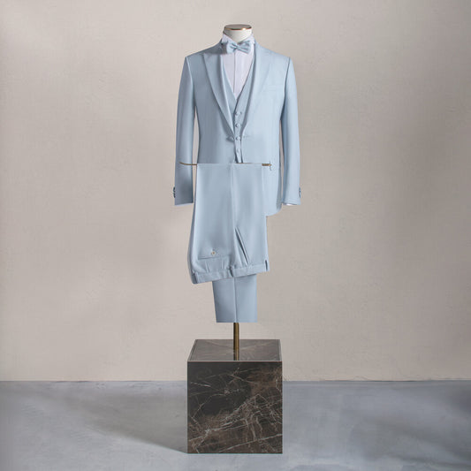 Amara Yelek Papyon Takım Açık Mavi Smokin