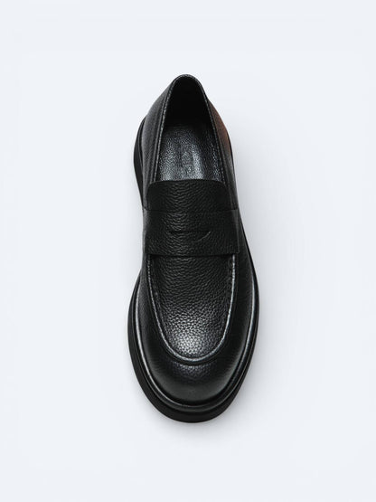 Antrasit Deri Smart Casual Ayakkabı