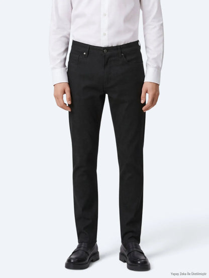 Antrasit Dokuma Regular Fit Spor Pantolon