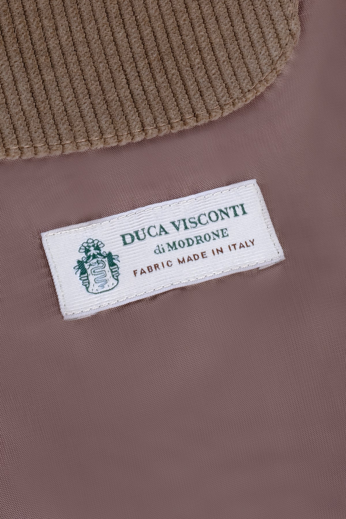 Arta Fitilli Kadife Desenli Kahverengi Mont