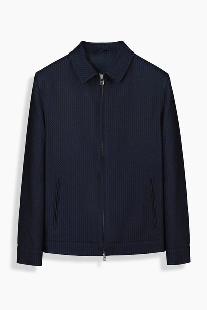 Arta Regular Fit Çizgili Lacivert Mont