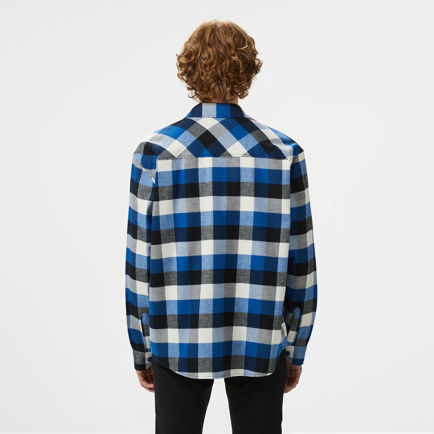 Lacoste Erkek Relaxed Fit Kareli Lacivert Gömlek