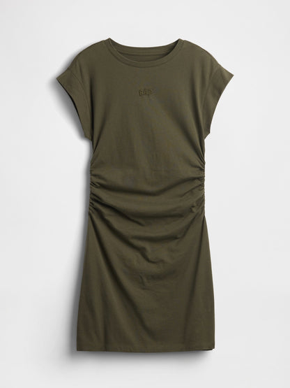 Haki Gap Mini Logo Ruched T-shirt Elbise