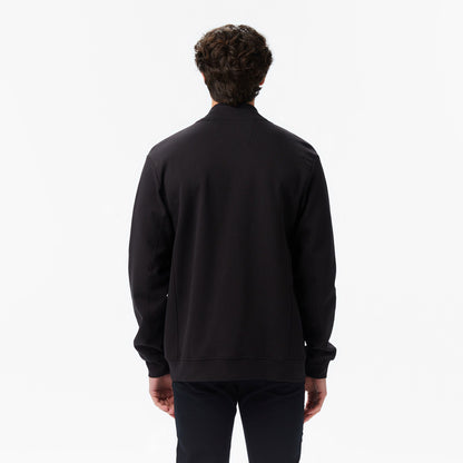 Nautica Erkek Siyah Classic Fit Fermuarlı Sweatshirt