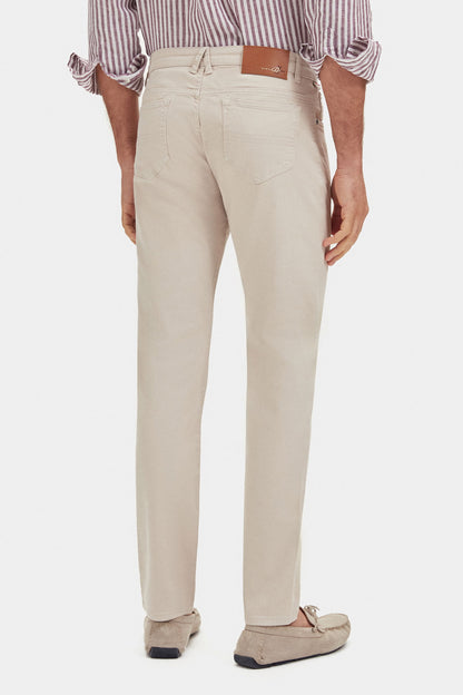 Damat Slim Fit Bej Chino Pantolon