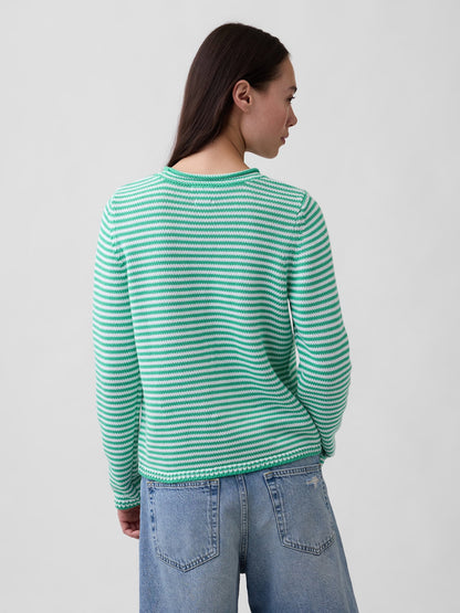 Açık Yeşil 100% Pamuk Rollneck Kazak