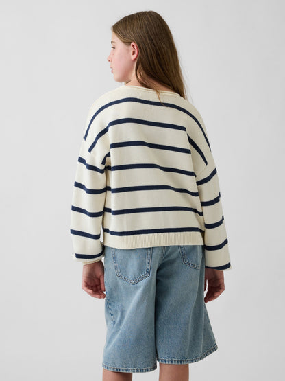Krem %100 Pamuk Oversized Rollneck Kazak
