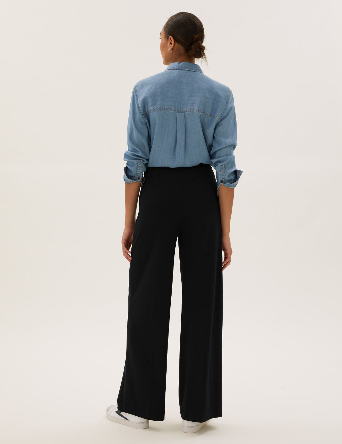 Wide Leg Örme Pantolon