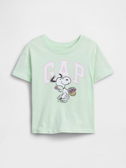 Açık Yeşil Grafik Baskılı T-shirt