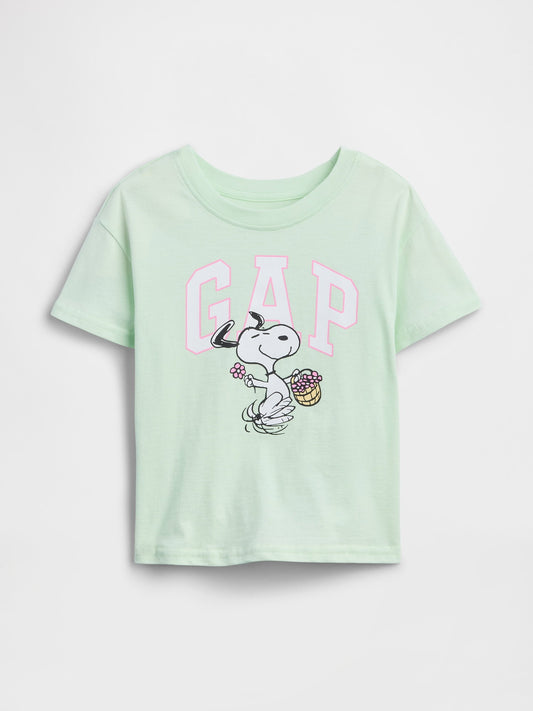 Açık Yeşil Grafik Baskılı T-shirt