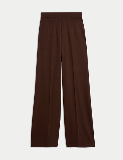 Wide Leg Örme Pantolon
