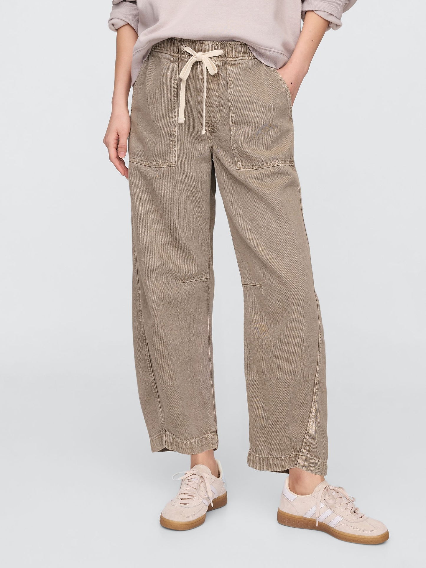 Bej Straight Jean Pantolon