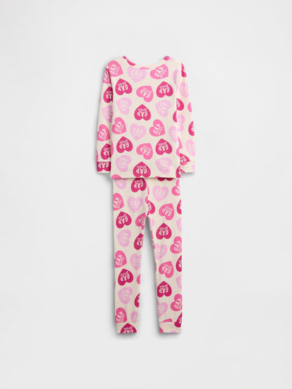 Pembe Barbie 100% Organik Pamuk Pijama Takımı