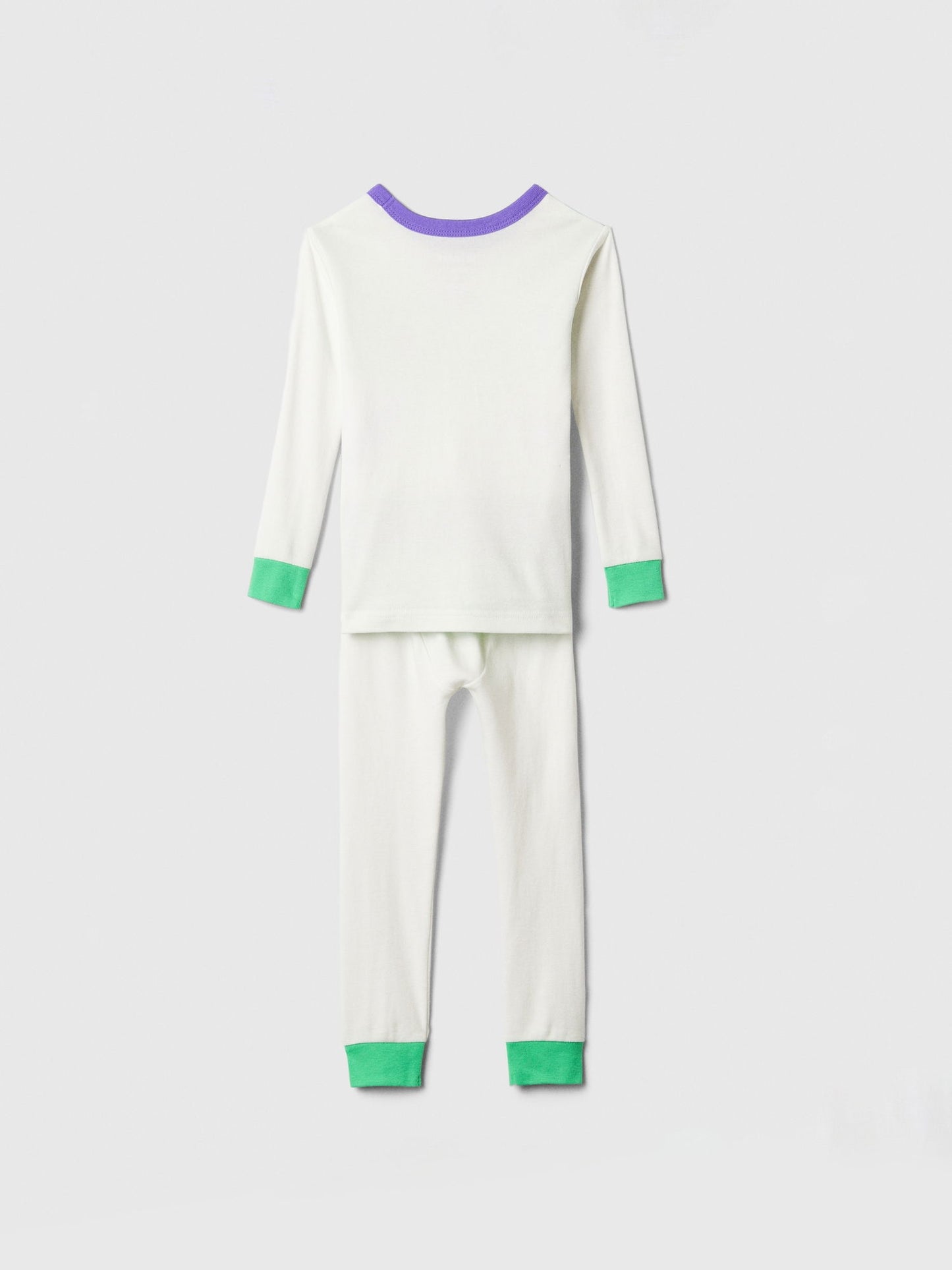 Beyaz %100 Organik Pamuk Disney Buzz Lightyear Desenli Pijama Takımı