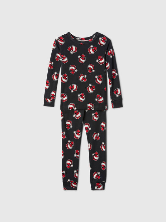 Çok Renkli %100 Organik Pamuk Marvel Spider-man Christmas Pijama Takımı