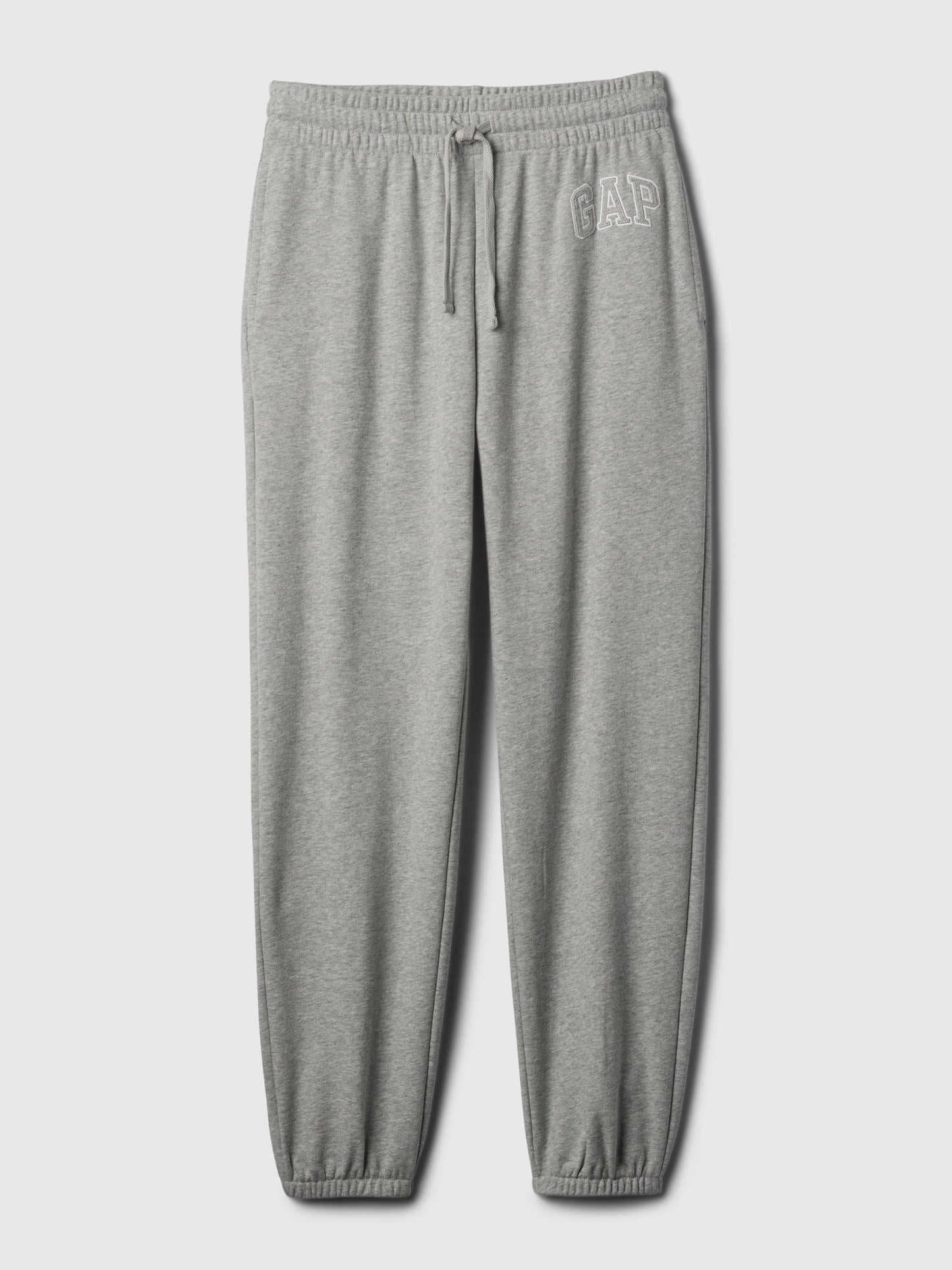 Açık Gri Gap Logo Jogger Havlu Kumaş Eşofman Altı